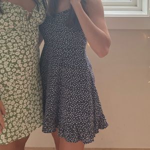 Forever 21 Navy and White Mini Dress. Size Small